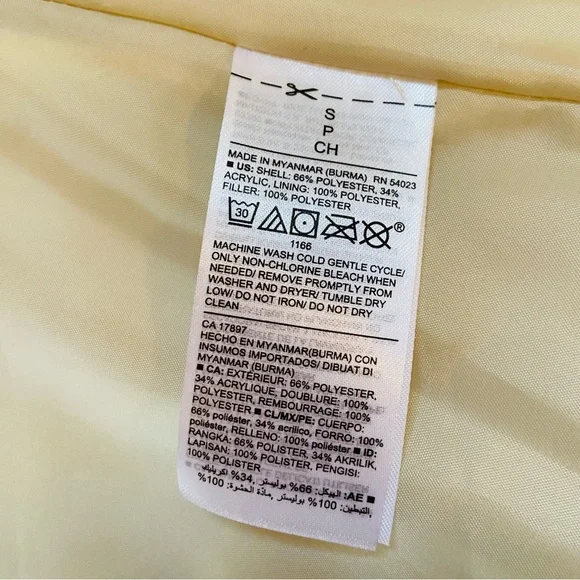 Old Navy Cream Sherpa Vest with Brown Trim - Picture 9 of 10